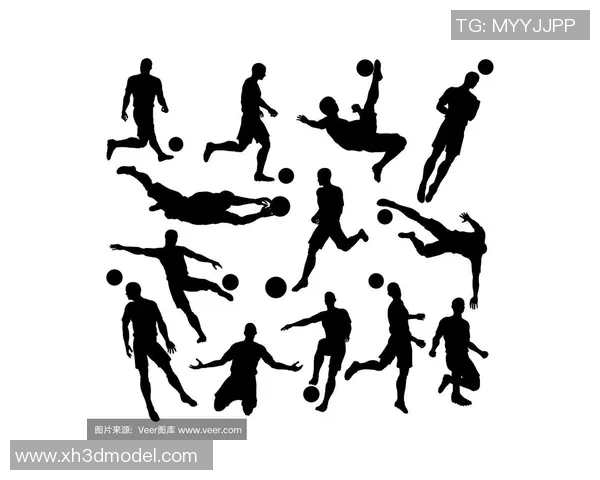 足球明星剪影艺术作品展现运动魅力与激情的完美结合